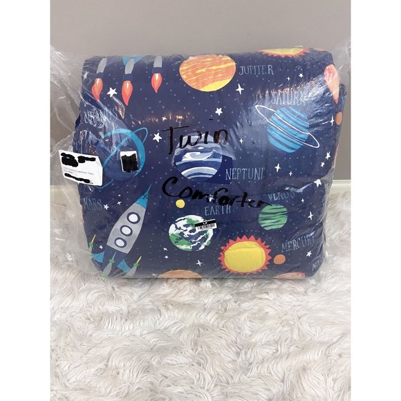 Pottery Barn Kids Other - Pottery Barn Kids Solar System Glow in the Dark Navy Blue Comforter Twin NEW